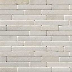 MSI Greecian White 8 x 18 Tumbled Veneer Mosaic SMOT-VNR-GRE-T